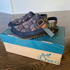 Chaco Canyon Woven Clogs Earthy Mosaic Marine size 5 NWT